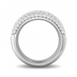 FlyerFit® 14K White Gold Micropave Wedding Band