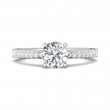 FlyerFit® 18K White Gold Vintage Engagement Ring
