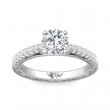 FlyerFit® 18K White Gold Vintage Engagement Ring