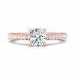 FlyerFit® 14K Pink Gold Vintage Engagement Ring