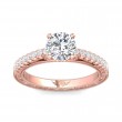 FlyerFit® 14K Pink Gold Vintage Engagement Ring
