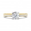 FlyerFit® 14K Yellow and 14K White Gold Vintage Engagement Ring