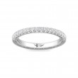 FlyerFit® 14K White Gold Vintage Wedding Band