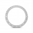 FlyerFit® 14K White Gold Vintage Wedding Band