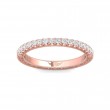 FlyerFit® 14K Pink Gold Vintage Wedding Band