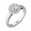 FlyerFit® 18K White Gold Vintage Engagement Ring