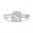 FlyerFit® Platinum Vintage Engagement Ring