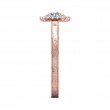 FlyerFit® 14K Pink Gold Vintage Engagement Ring