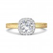 FlyerFit® 14K Yellow and 14K White Gold Vintage Engagement Ring