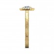 FlyerFit® 18K Yellow Gold Vintage Engagement Ring
