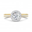 FlyerFit® 14K Yellow and 14K White Gold Vintage Engagement Ring