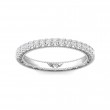FlyerFit® 14K White Gold Vintage Wedding Band