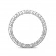 FlyerFit® 14K White Gold Vintage Wedding Band