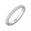 FlyerFit® 14K White Gold Vintage Wedding Band