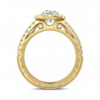 FlyerFit® 14K Yellow Gold Vintage Engagement Ring