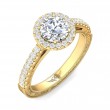 FlyerFit® 14K Yellow Gold Vintage Engagement Ring