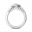 FlyerFit® 14K White Gold Solitaire Engagement Ring