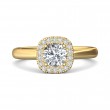 FlyerFit® 18K Yellow Gold Solitaire Engagement Ring