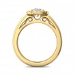 FlyerFit® 18K Yellow Gold Solitaire Engagement Ring