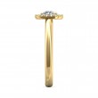 FlyerFit® 18K Yellow Gold Solitaire Engagement Ring