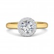 FlyerFit® 14K Yellow and 14K White Gold Solitaire Engagement Ring