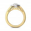 FlyerFit® 14K Yellow and 14K White Gold Solitaire Engagement Ring