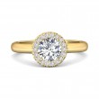FlyerFit® 14K Yellow Gold Solitaire Engagement Ring