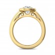 FlyerFit® 14K Yellow Gold Solitaire Engagement Ring