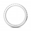 FlyerFit® 18K White Gold Micropave Cutdown Wedding Band