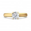 FlyerFit® 14K Yellow Gold Solitaire Engagement Ring