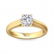 FlyerFit® 14K Yellow Gold Solitaire Engagement Ring
