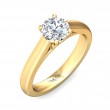 FlyerFit® 14K Yellow Gold Solitaire Engagement Ring