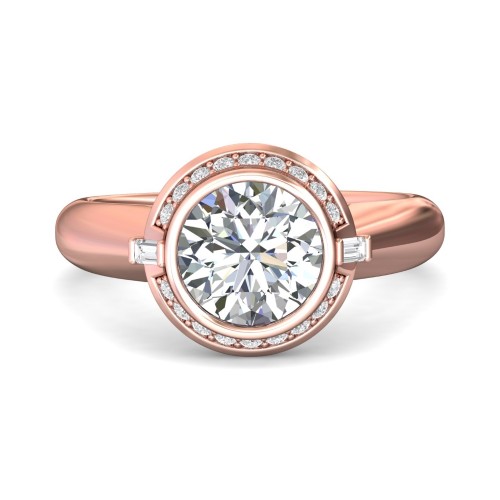 FlyerFit&reg; 14K Pink Gold Encore Engagement Ring