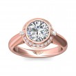 FlyerFit® 18K Pink Gold Encore Engagement Ring