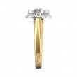 FlyerFit® 18K Yellow Gold Shank And White Gold Top Encore Engagement Ring