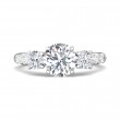 FlyerFit® 18K White Gold Encore Engagement Ring