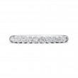 FlyerFit® 18K White Gold Shared Prong Wedding Band