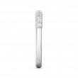 FlyerFit® 18K White Gold Shared Prong Wedding Band