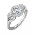 FlyerFit® 18K White Gold Encore Engagement Ring