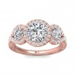 FlyerFit® 18K Pink Gold Encore Engagement Ring