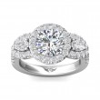 FlyerFit® 18K White Gold Encore Engagement Ring
