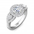 FlyerFit® 18K White Gold Encore Engagement Ring