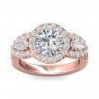FlyerFit® 18K Pink Gold Encore Engagement Ring