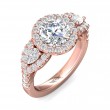 FlyerFit® 18K Pink Gold Encore Engagement Ring