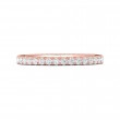 FlyerFit® 18K Pink Gold Vintage Wedding Band