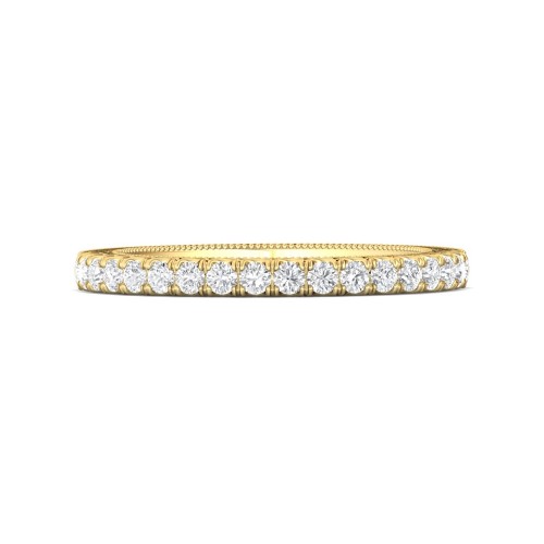 FlyerFit&reg; 14K Yellow Gold Vintage Wedding Band