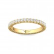 FlyerFit® 18K Yellow Gold Vintage Wedding Band