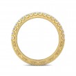 FlyerFit® 18K Yellow Gold Vintage Wedding Band