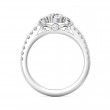 FlyerFit® 14K White Gold Three Stone Engagement Ring