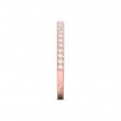 FlyerFit® 18K Pink Gold Micropave Cutdown Wedding Band